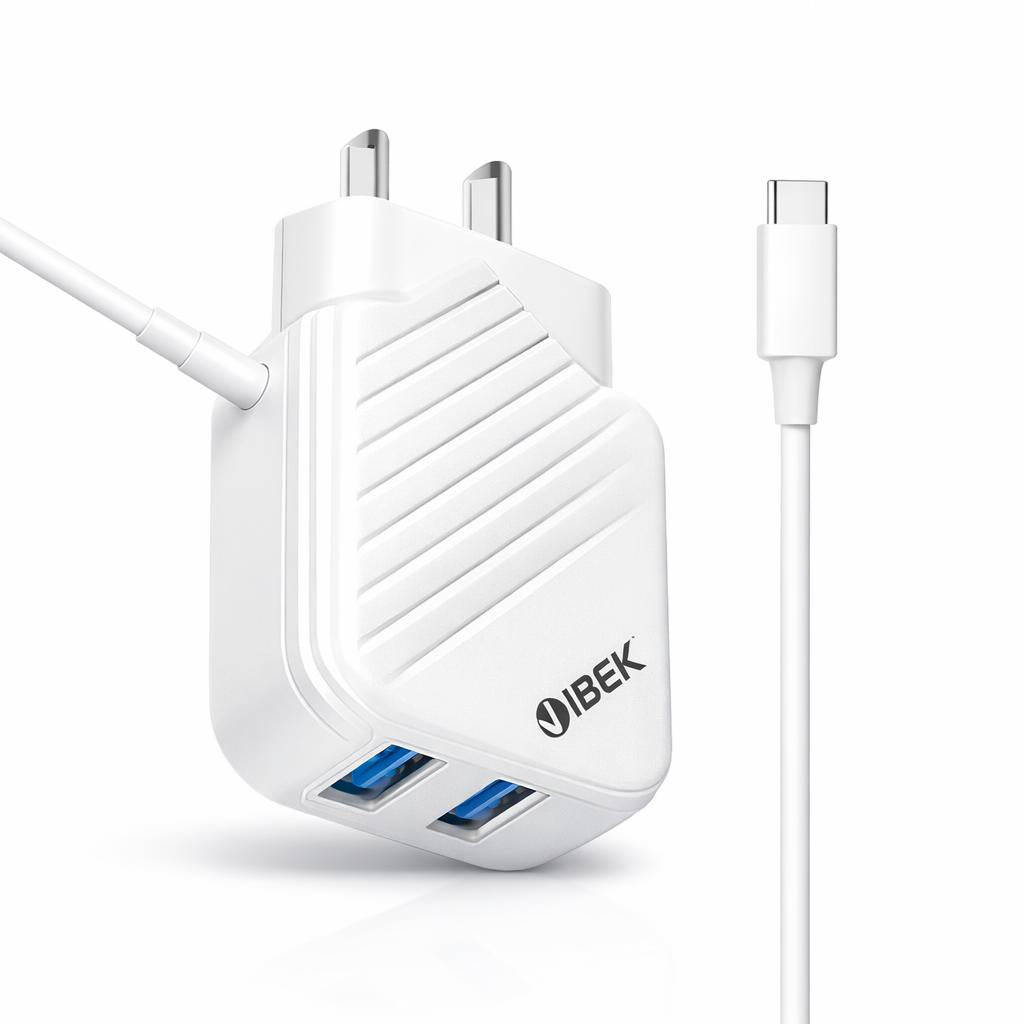 Cargador IBEK 4 2a Doble USB