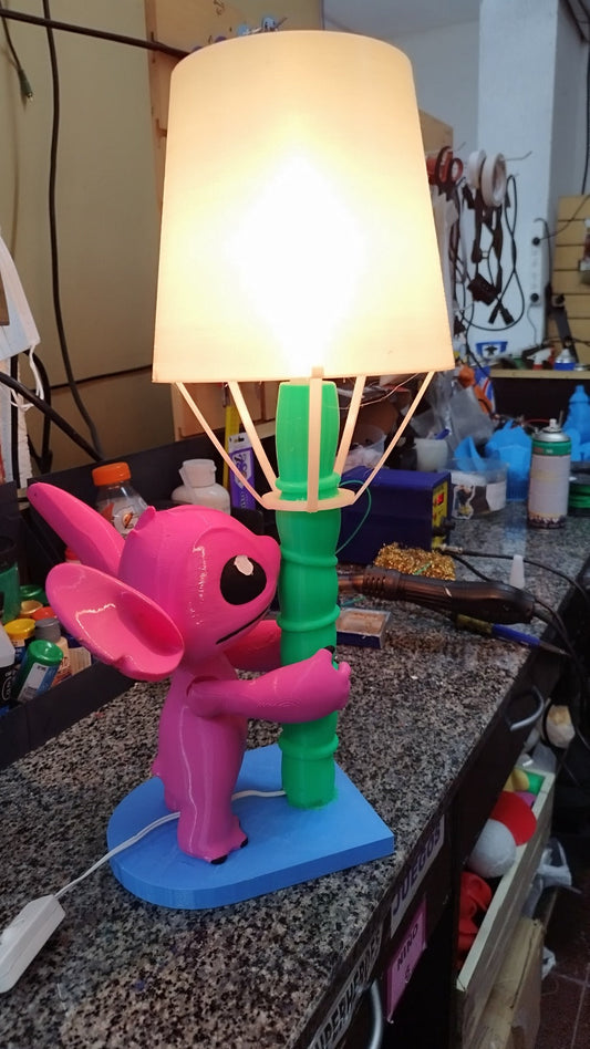 Lámpara Decorativa Angel Lilo Stitch Impresa en 3D — imagen 2