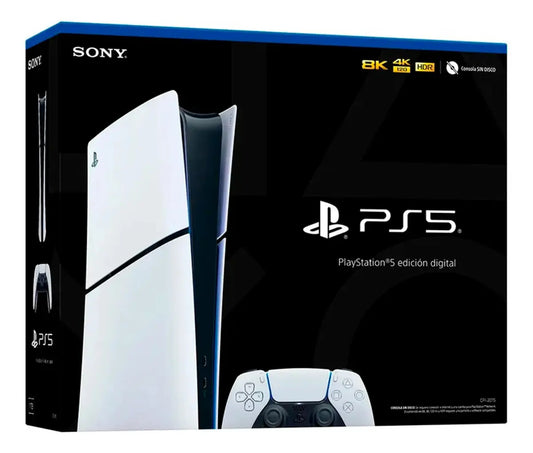 Caja de la PlayStation 5 Slim edición digital (foto ilustrativa)