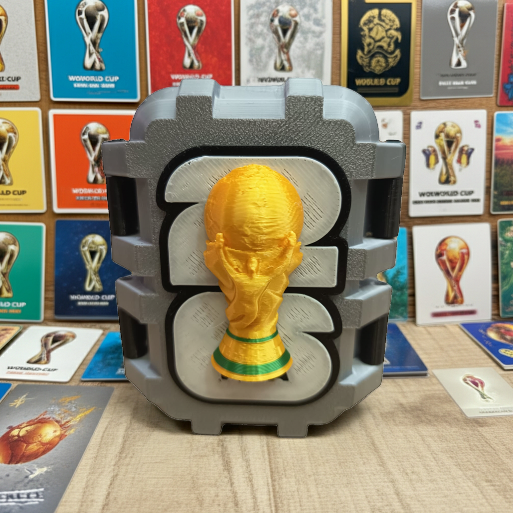 Caja de figuritas Mundial 2026 impreso en 3D - War Record Córdoba