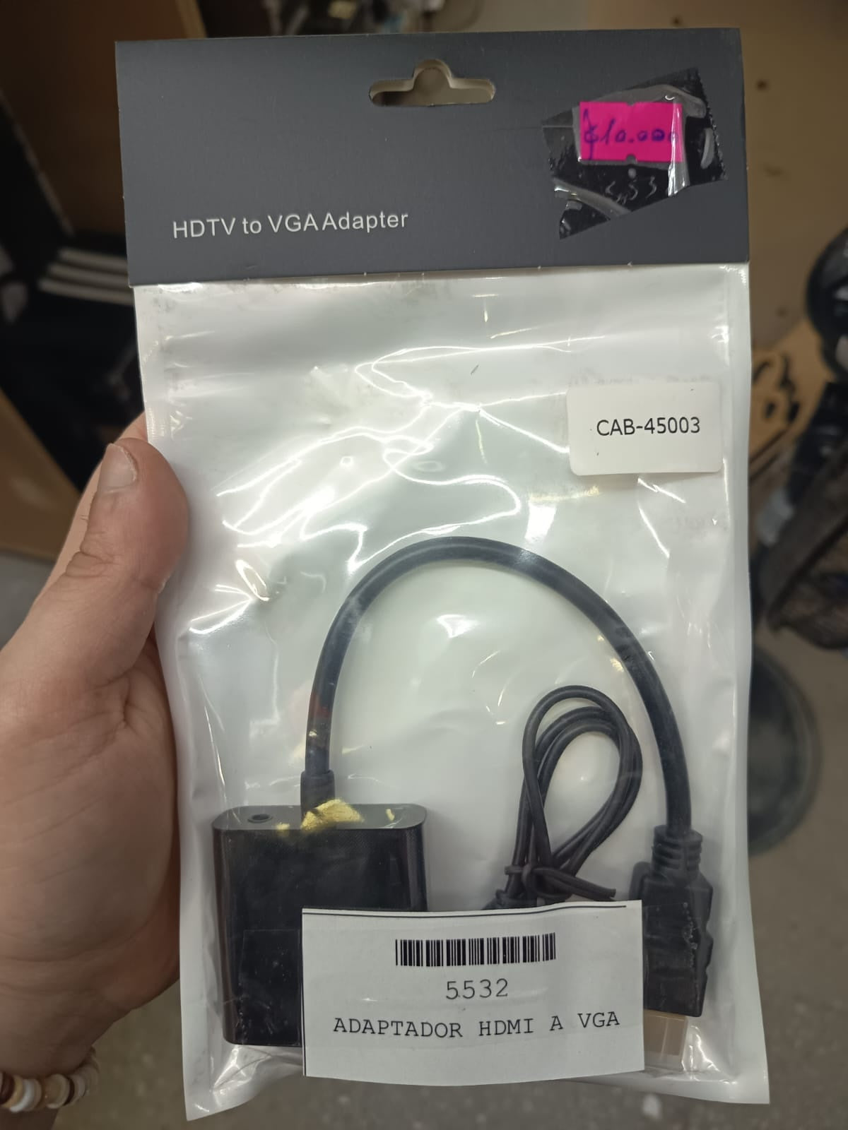 Adaptador HDMI a VGA CAB-45003 - Conectividad Simplificada