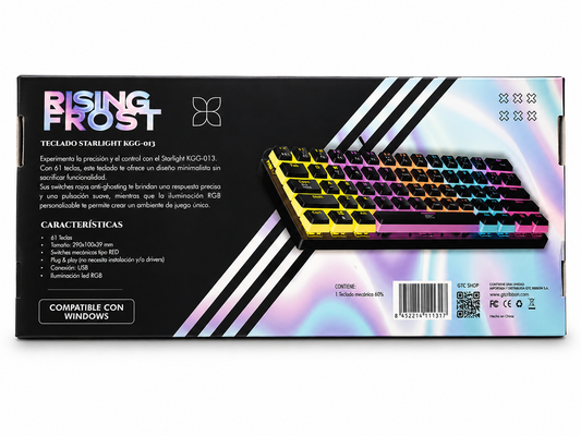 Rising Frost Teclado Gamer RGB - Vista 2