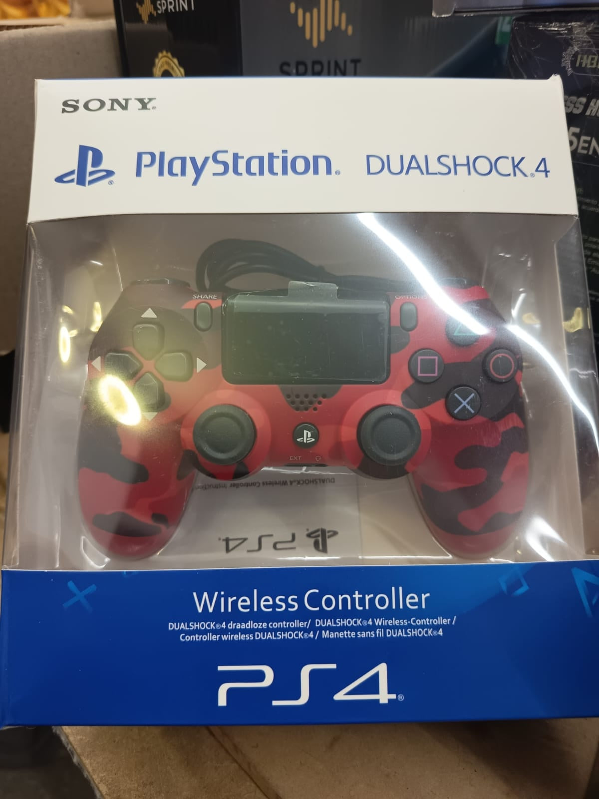 Controlador Inalámbrico Sony PlayStation 4 DualShock 4 Camuflado Rojo