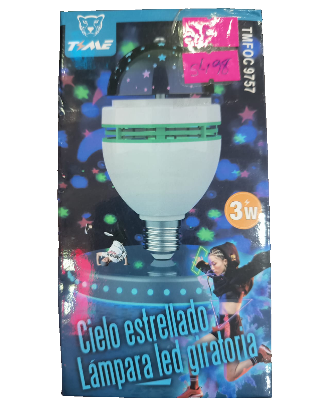 T-ALE TMFOC 9757 Lámpara LED Giratoria Cielo Estrellado