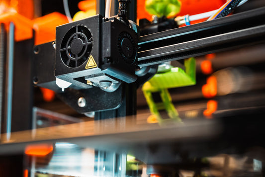 Hotend y extrusor de una impresora 3D