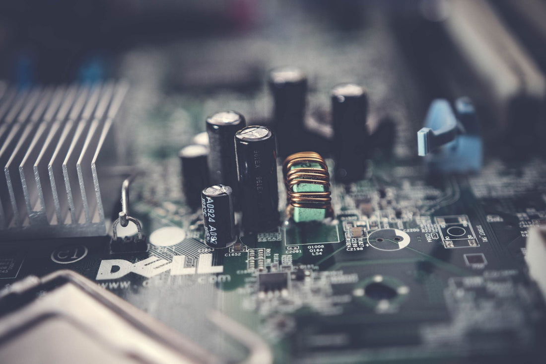 Placa madre de consola abierta para diagnóstico