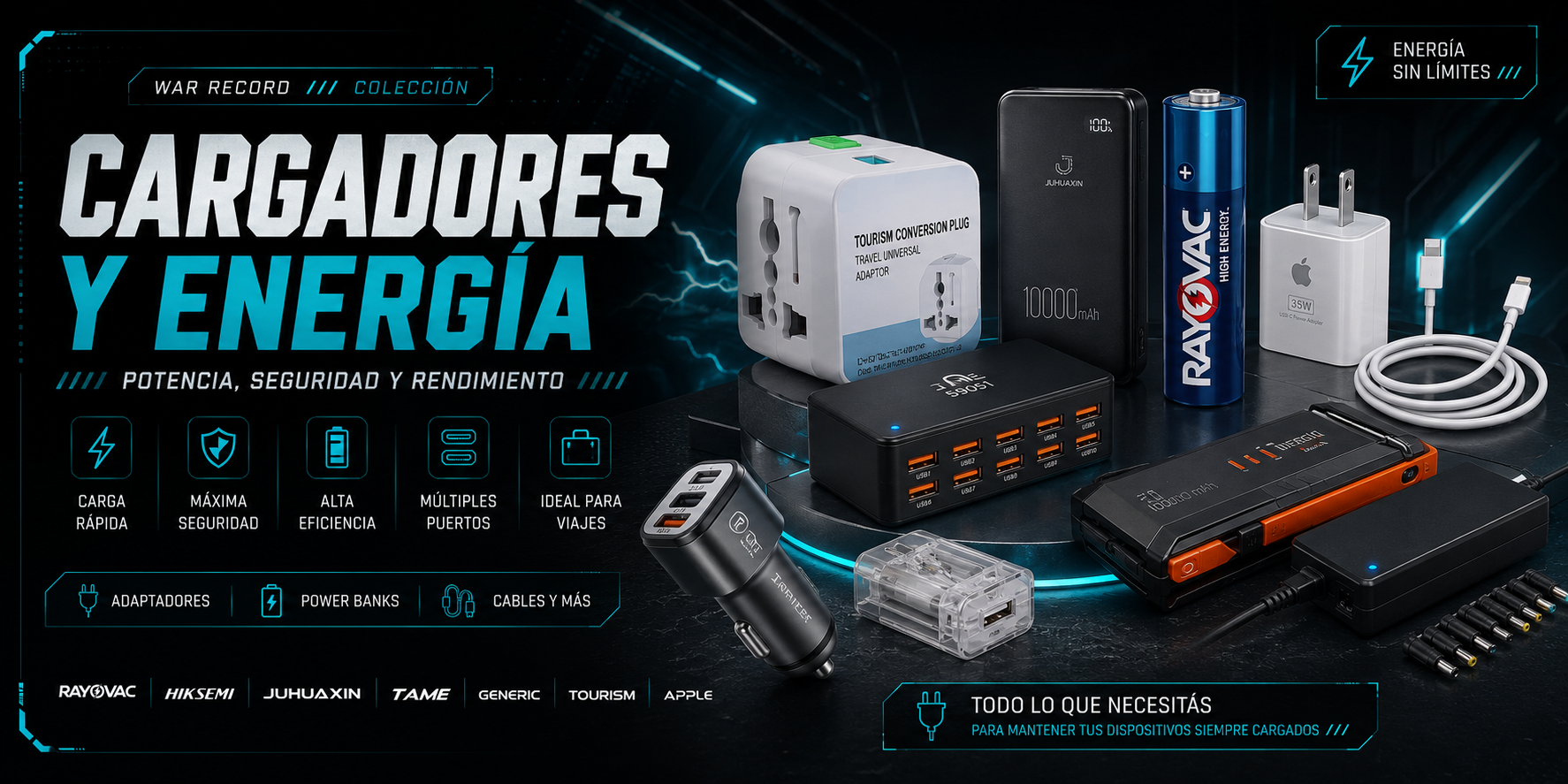 Cargadores y Energía