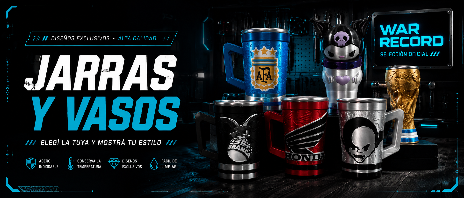 Jarras y vasos
