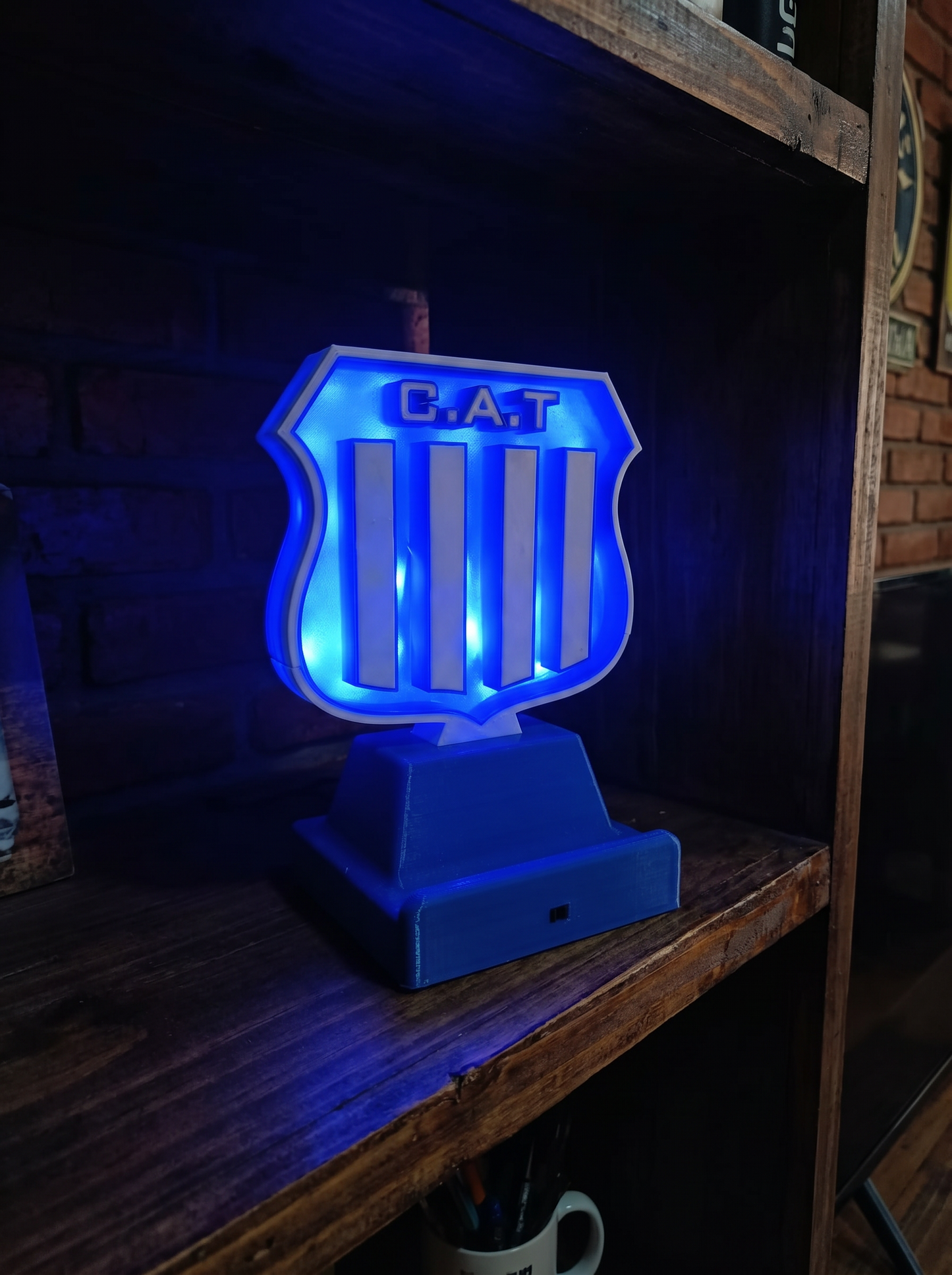 Cartel Luminoso LED Talleres de Córdoba Decorativo Fútbol