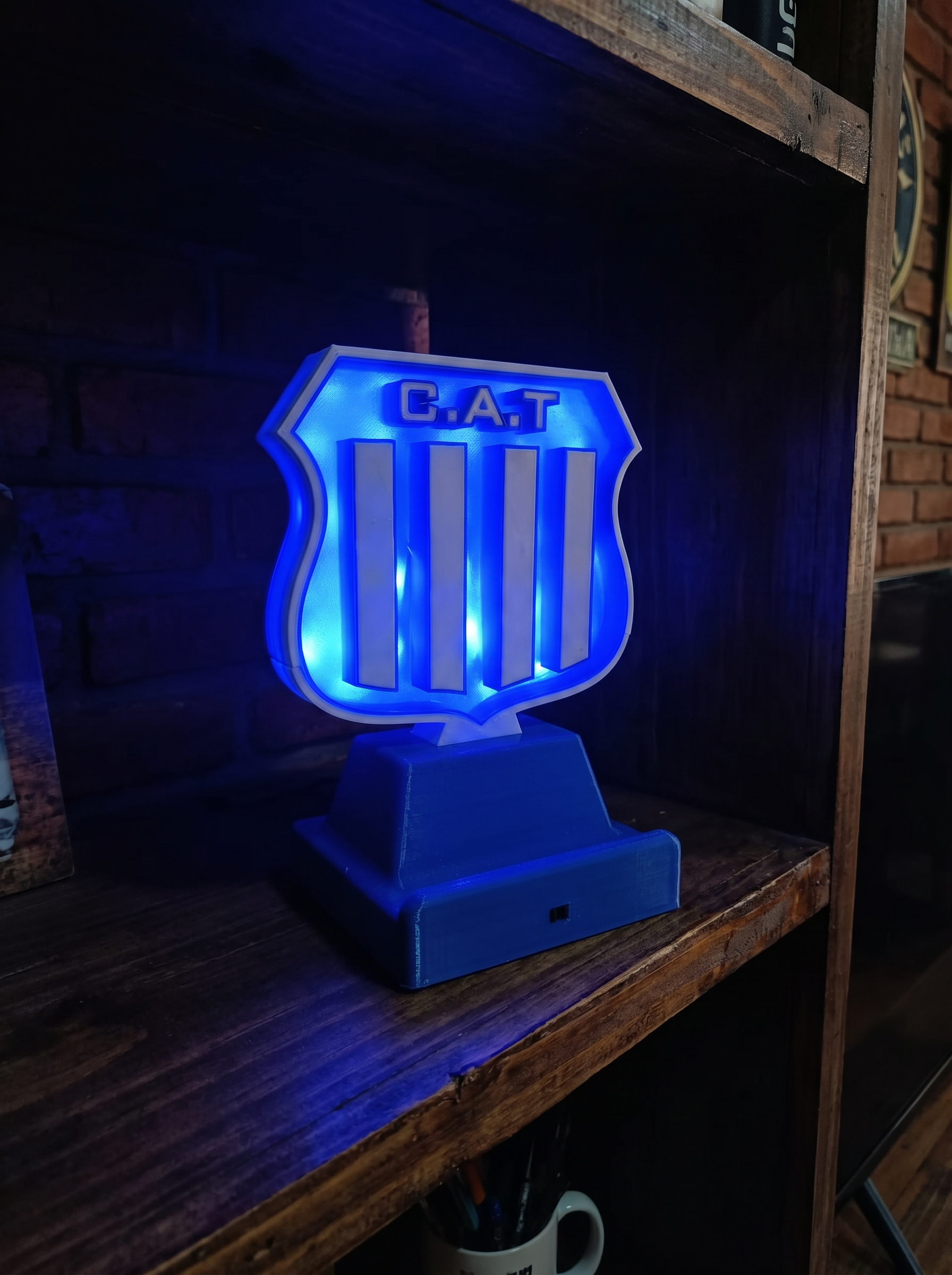 Cartel Luminoso LED Talleres de Córdoba Decorativo Fútbol