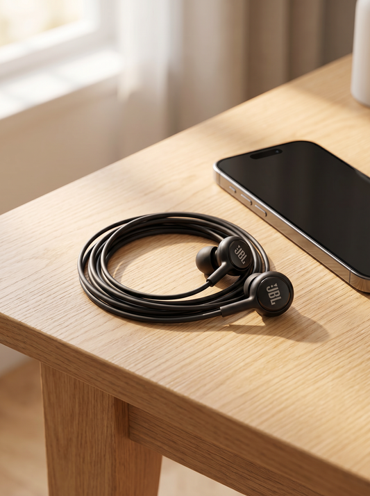 Auriculares JBL Handsfree Negro con Micrófono In-Ear
