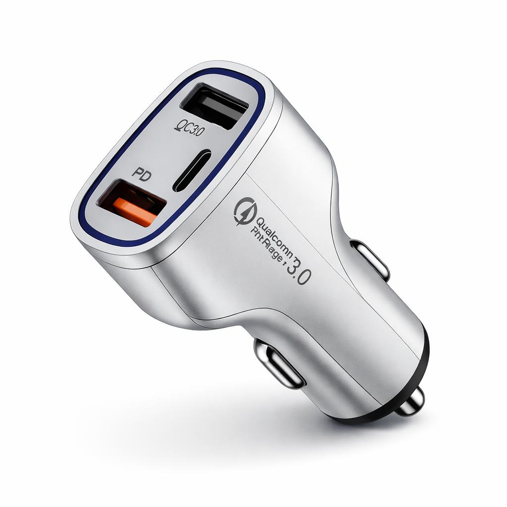 Cargador USB para Auto Carga Rápida Doble Puerto