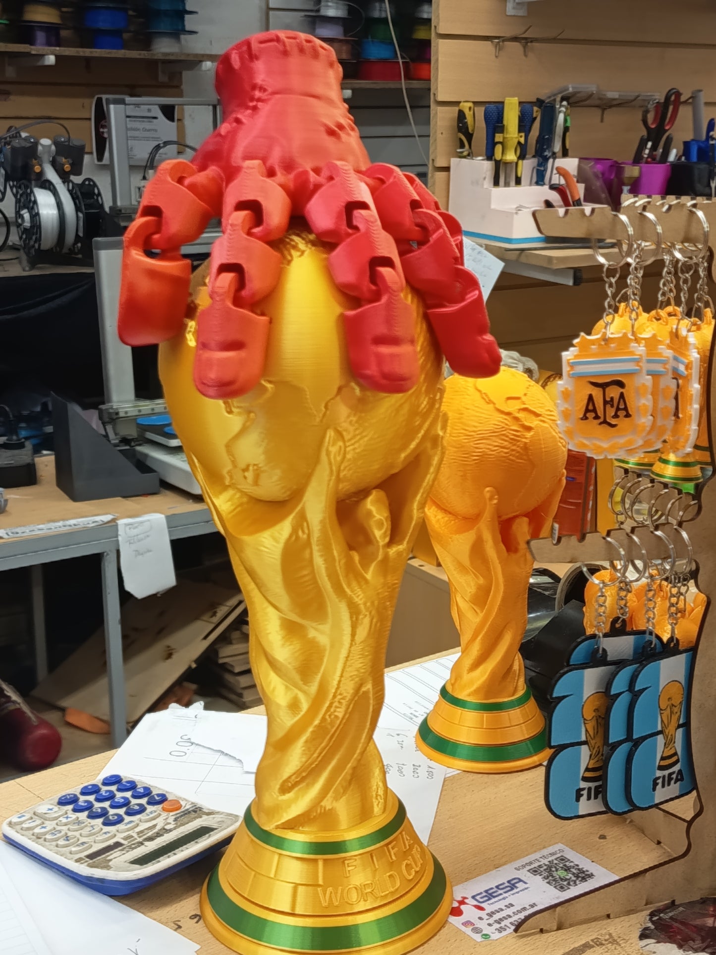 Copa del Mundo FIFA Decorativa Impresa en 3D — imagen 3