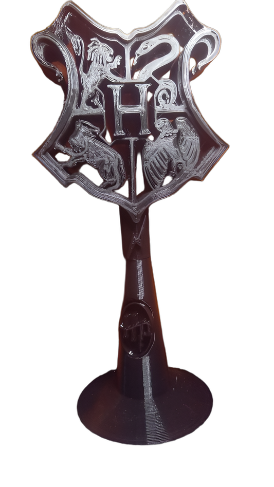 Escudo de Hogwarts en Pedestal Impreso en 3D