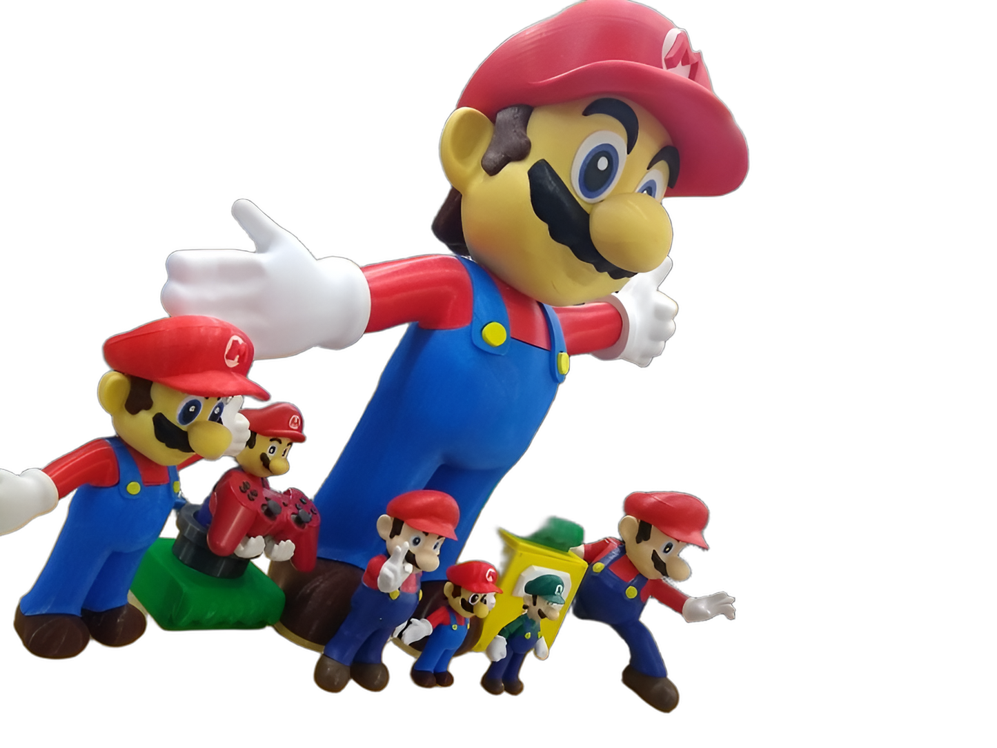 Figura Super Mario Bros Impresa en 3D Varios Tamaños — imagen 3