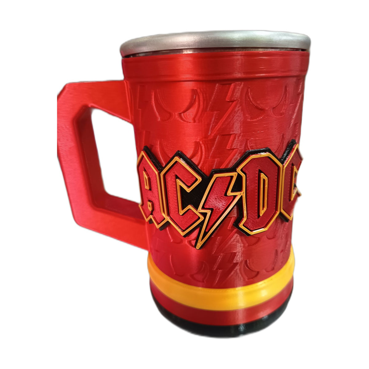 Jarra 3D AC/DC con Tapa Metálica — 0.5 o 1 Litro