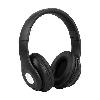 Auriculares Stereo Earphones HD Negro Over-Ear con Vincha