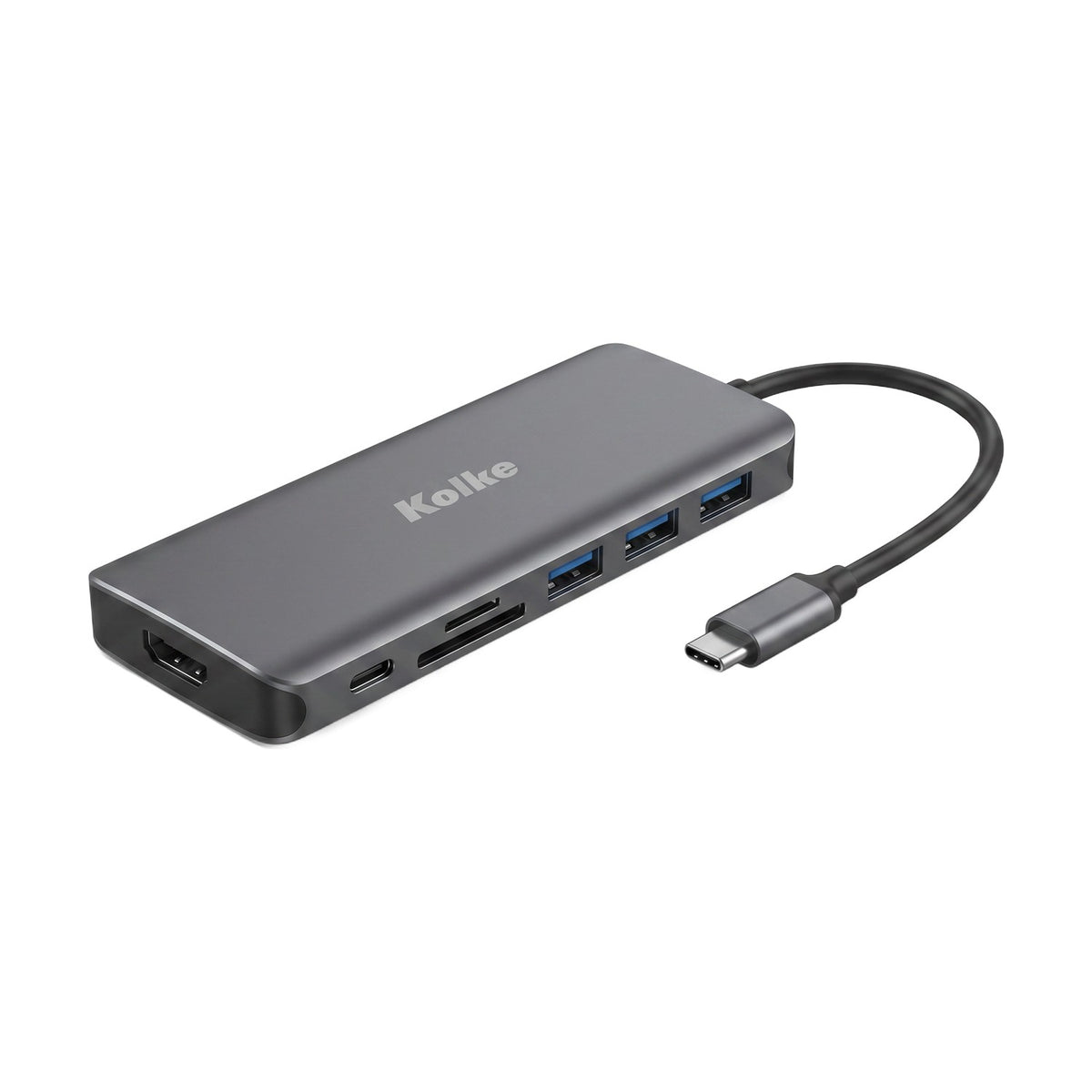 Hub USB-C Kolke KCH-430 6 en 1 Multipuerto para Notebook