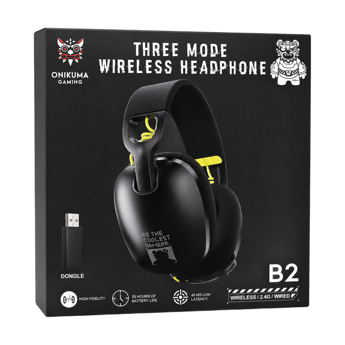 Auriculares Gamer ONIKUMA B2 Wireless 3 Modos