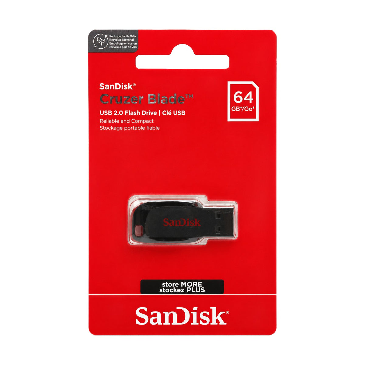 Pendrive SanDisk Cruzer Blade 64GB USB 2.0