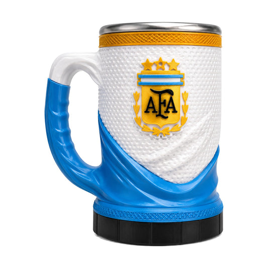Jarra 3D Selección Argentina 3 Estrellas con Vaso de Acero