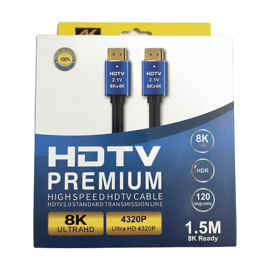 Cable HDMI 8K de 1.5 Metros — HDTV Premium Alta Velocidad