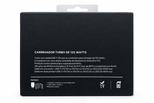 Cargador Motorola TurboPower 125W GaN USB-C — foto 2