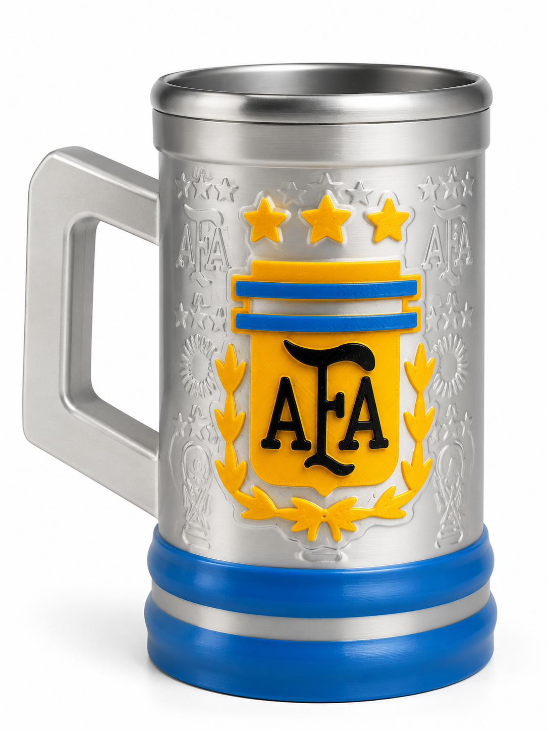 Jarra Selección Argentina AFA Estilo Acero — Impresa en 3D
