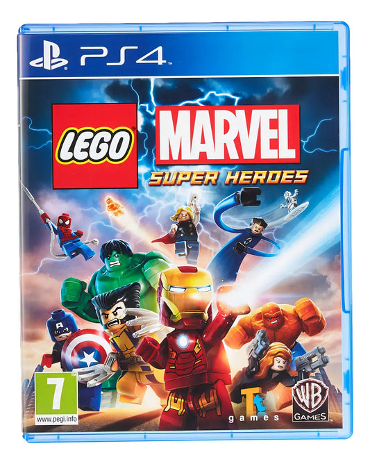 LEGO MARVEL SUPER HEROES PS4 Usado — caja oficial