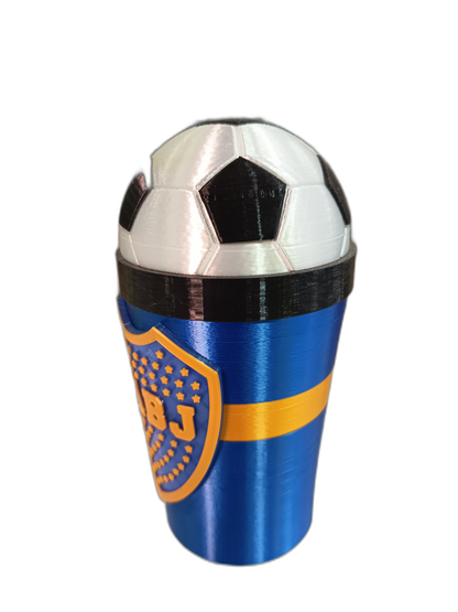Vaso Boca Juniors impreso en 3D - War Record Córdoba