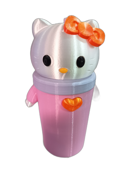 Vaso Hello Kitty impreso en 3D rosa - War Record Córdoba