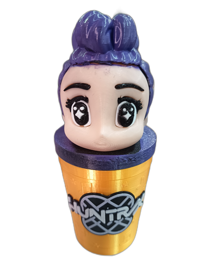 Vaso K-Pop Chibi impreso en 3D - War Record Córdoba