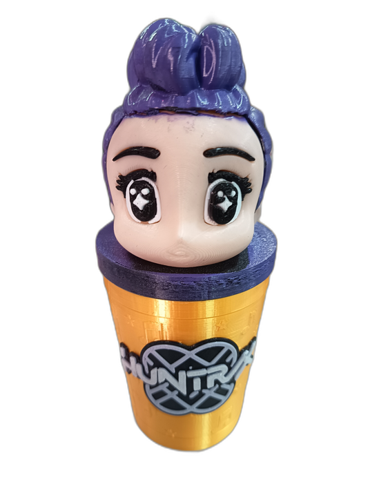Vaso K-Pop Chibi impreso en 3D - War Record Córdoba