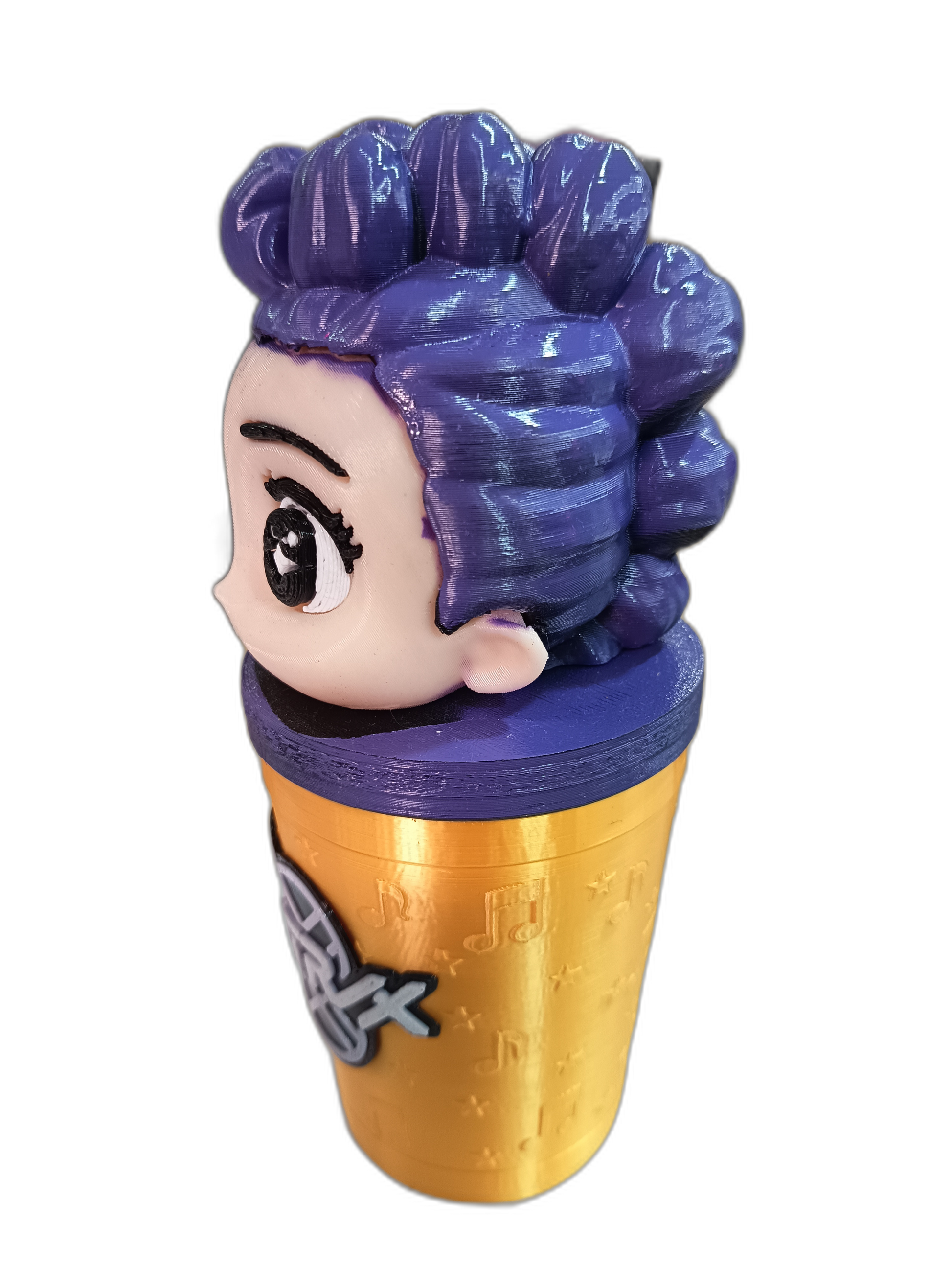 Vaso K-Pop Chibi impreso en 3D - War Record Córdoba