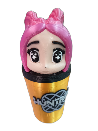 Vaso K-Pop Chibi 3 impreso en 3D - War Record Córdoba