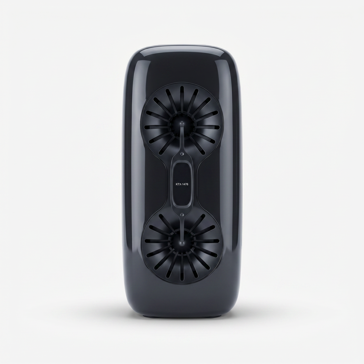 Parlante Bluetooth KTX-1476 Oval Gris — Stereo Portátil Doble Driver