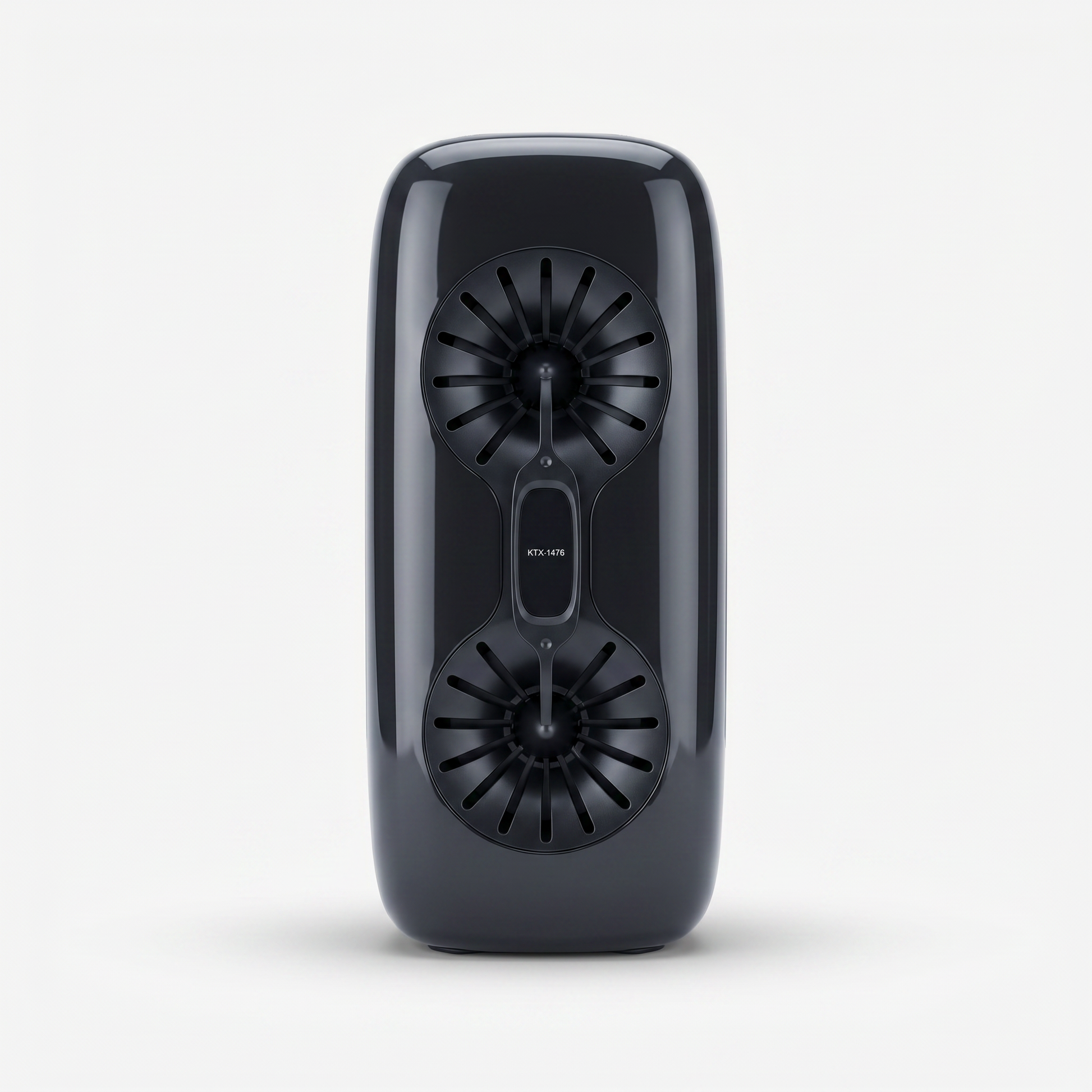 Parlante Bluetooth KTX-1476 Oval Gris — Stereo Portátil Doble Driver