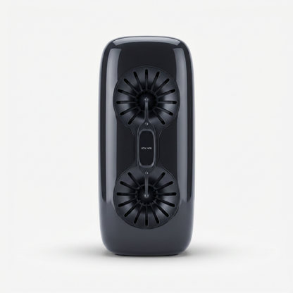 Parlante Bluetooth KTX-1476 Oval Gris — Stereo Portátil Doble Driver