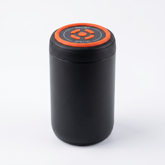 Parlante Bluetooth Greatnice GTS-1741 Cilíndrico — Naranja y Negro, Portátil