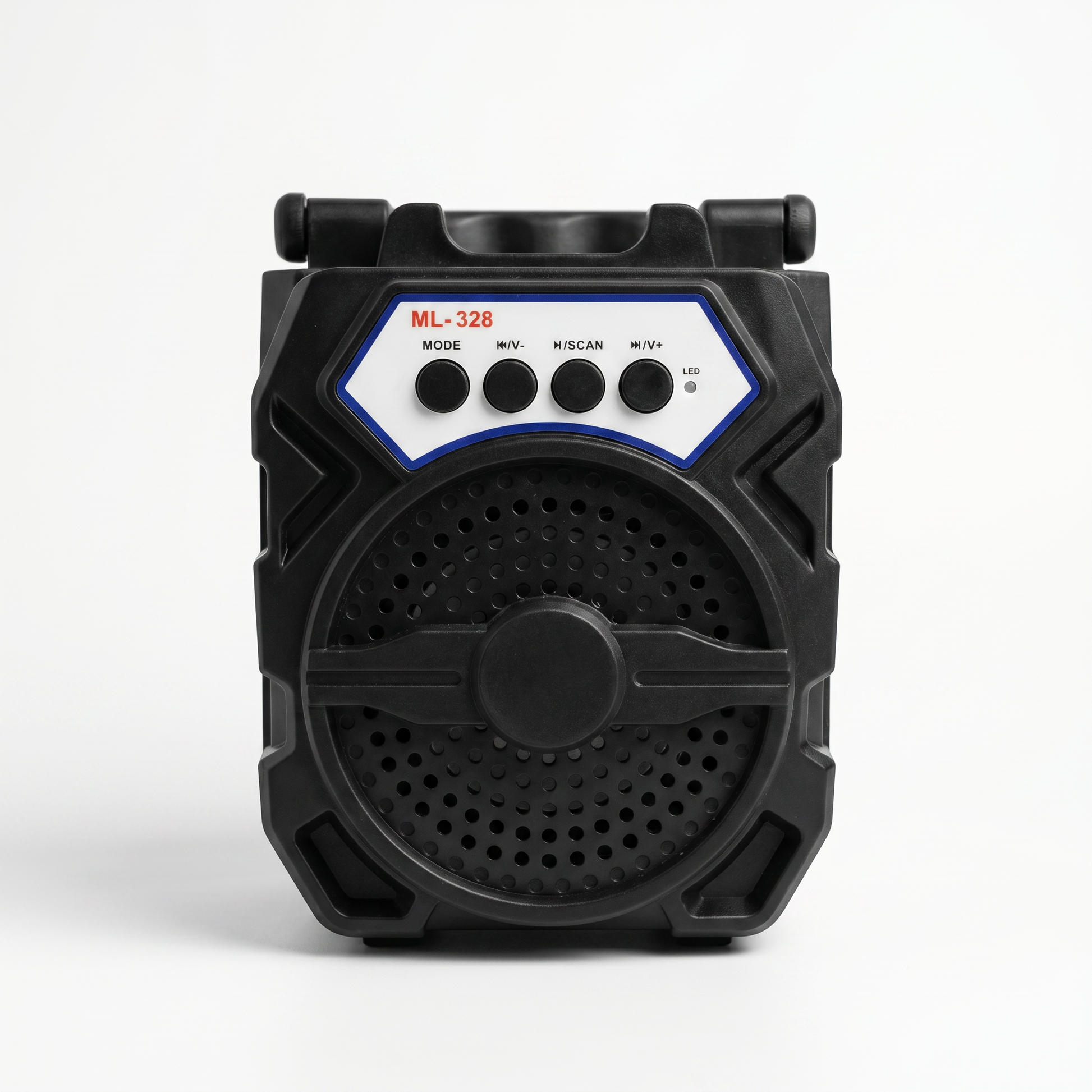 Parlante Bluetooth ML-328 Negro Texturado — Portátil, Resistente y Potente