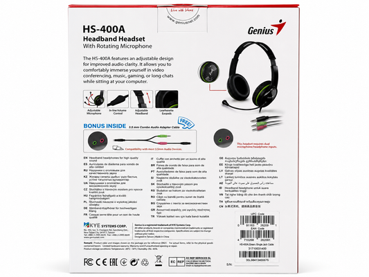 Auriculares Genius HS-400A con Micrófono Rotativo — foto 2