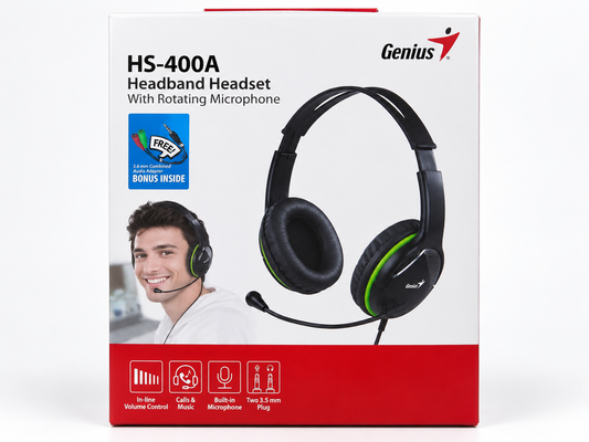 Auriculares Genius HS-400A con Micrófono Rotativo — foto 1