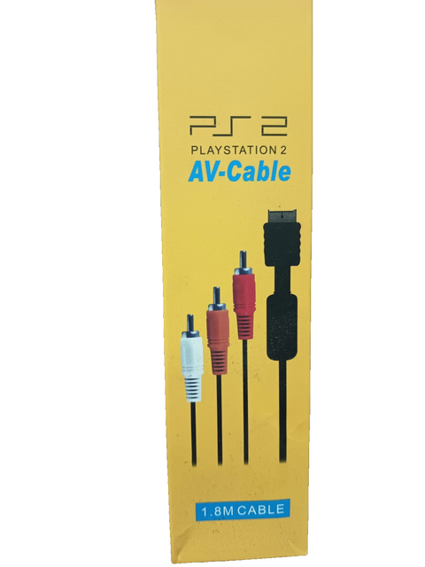 Cable AV RCA PlayStation 2 PS2 1.8m - Conectividad de Audio y Video