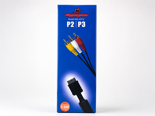 Cable AV RCA para PlayStation 2 y PlayStation 3