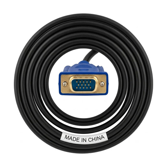 Cable VGA Macho a Macho para Monitor, PC y Proyector