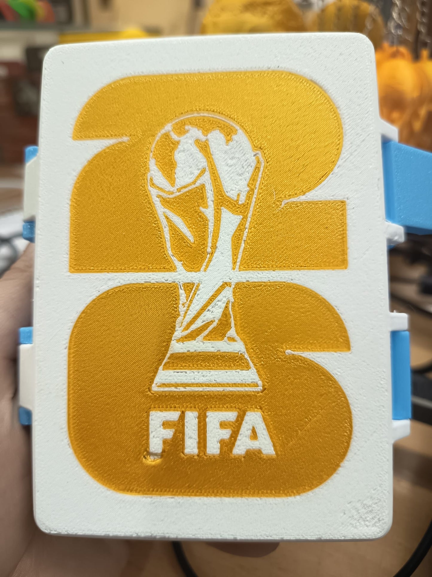 Caja organizadora para figuritas del Mundial con separadores