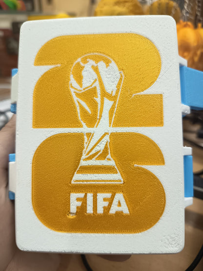 Caja organizadora para figuritas del Mundial con separadores