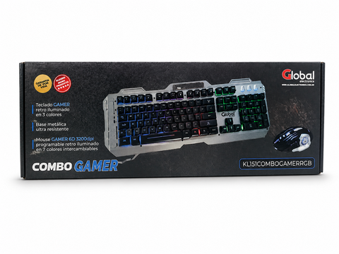 Combo Gamer RGB Teclado y Mouse Gaming Profesional