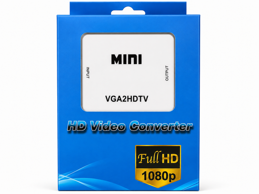 Conversor VGA a HDMI Full HD 1080p Mini