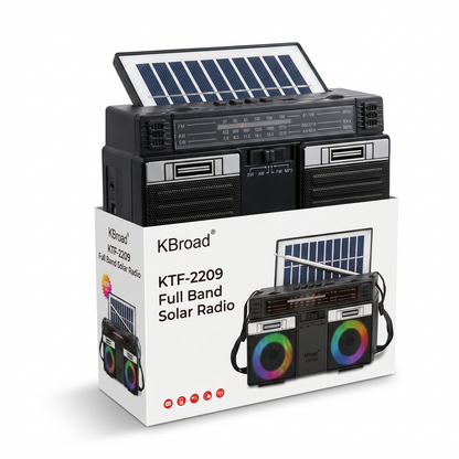 KBroad KTF-2209 Radio Solar Multibanda Retro